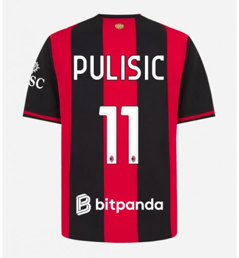 AC Milan Christian Pulisic #11 Hjemmedrakt 2026-27 Korte ermer AC Milan Christian Pulisic #11 Hjemmedrakt 2026-27 Korte ermer